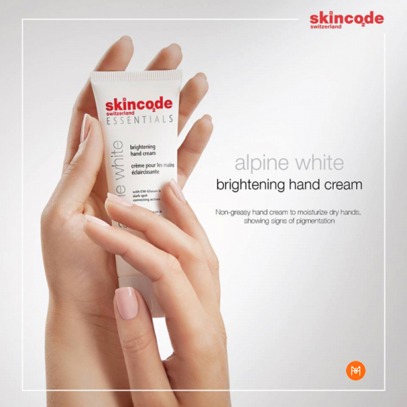 Kem Dưỡng Trắng Mịn Và Bảo Vệ Da Tay Toàn Diện Skincode Brightening Hand Cream
